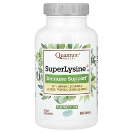Quantum Health, Super Lysine+, Помощь иммунитету, 180 таблеток