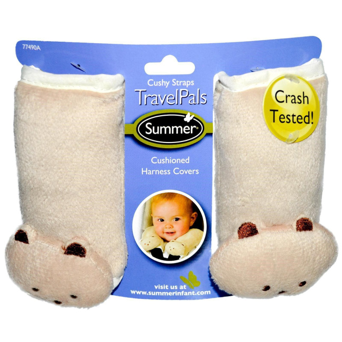 Summer Infant, Travel Pals, уютные ременные петли, 2 покрытия на жгуты
