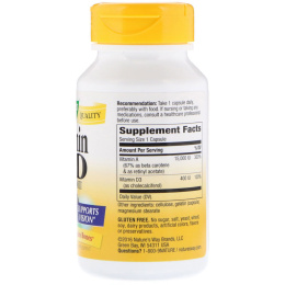 Nature's Way, Витамин А и D, 15000 МЕ / 400 МЕ, 100 капсул