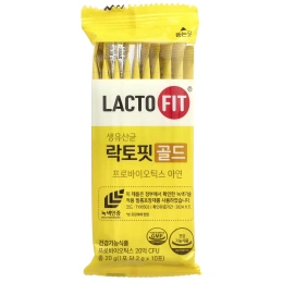 Lactofit, Пробиотик, золото, 50 стиков (2 г) каждый