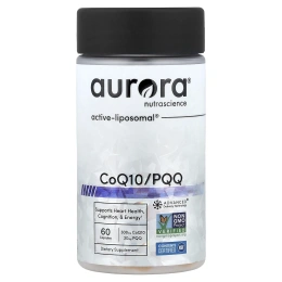 Aurora Nutrascience, коэнзим Q10 / PQQ, 60 капсул
