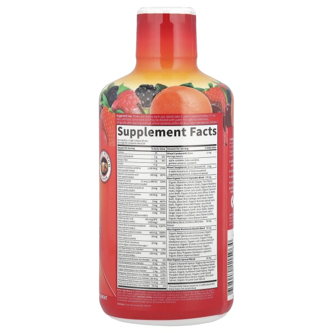 Garden of Life, Vitamin Code, Жидкая мультивитаминная формула, со вкусом фруктового пунша, 30 жидких унции (900 мл)