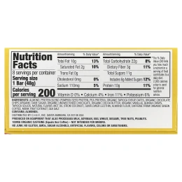 Quantum Energy Square, печенье с шоколадной крошкой, 8 батончиков по 48 г (1,69 унции)