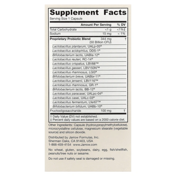 Jarrow Formulas, Fem-Dophilus® Ultra, 30 растительных капсул