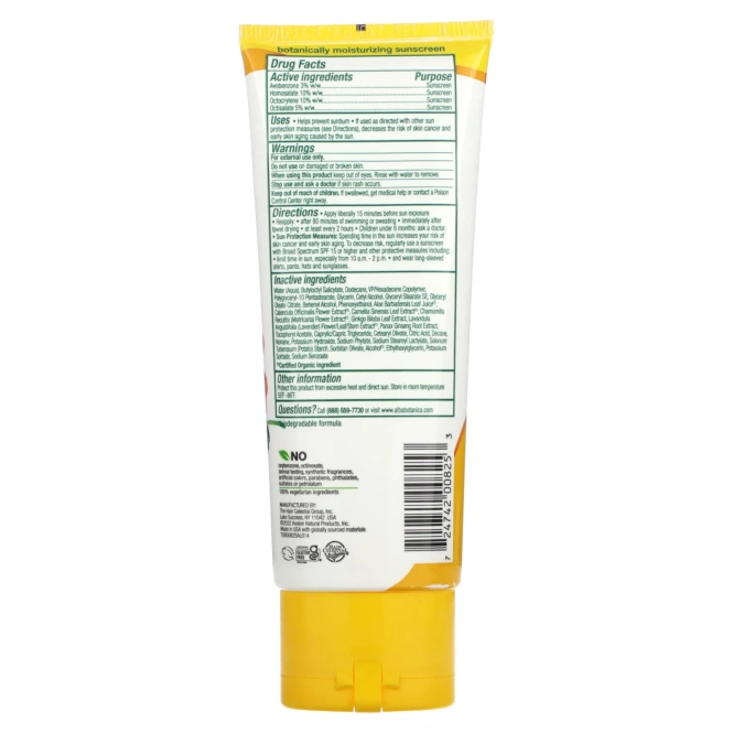 Alba Botanica, Натуральный Гавайский солнцезащитный крем, фактор защиты SPF 30, 4 жидких унций (113 г)