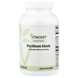 Vitacost, шелуха семян подорожника, 2625 мг, 200 капсул