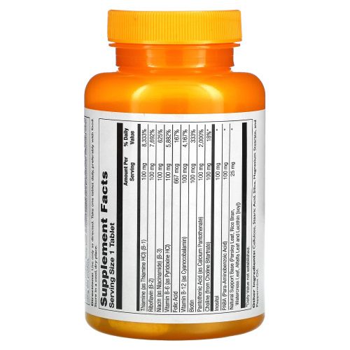 Thompson, комплекс витаминов группы В, 100 таблеток
