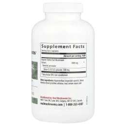 Real Mushrooms, Индейка, экстракт грибов в порошке, 200 капсул