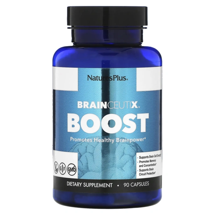 NaturesPlus, Brainceutix, стимулятор, 90 капсул