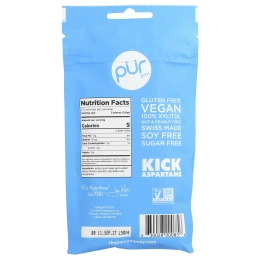 The PUR Company, Жевательная резинка, перечная мята, 55 шт., 77 г (2,72 унции)