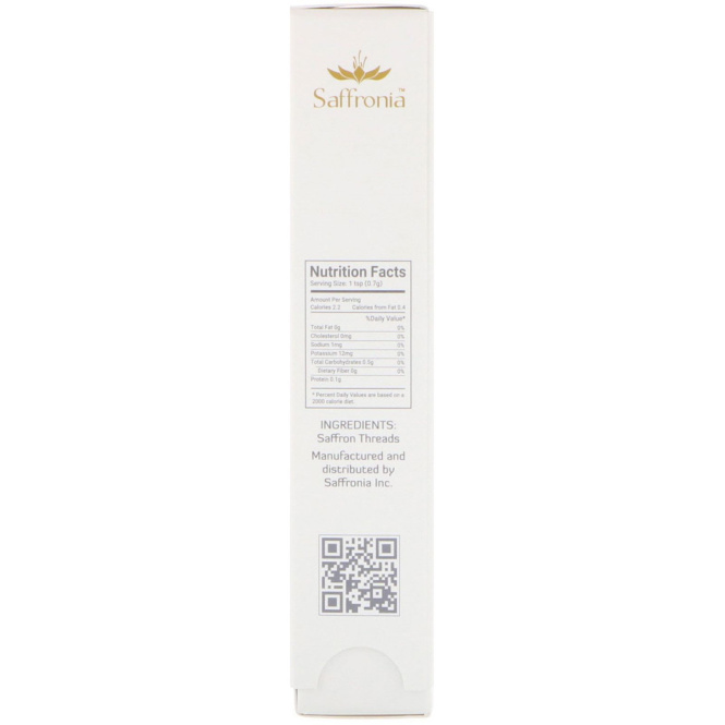 Saffronia Inc, Шафран высшего сорта, 0,035 унц. (1 г)