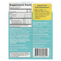 Bioglan, Kids Smart®, Vita Gummies, Brain Booster, без сахара, для детей от 2 лет, Tutti Frutti, 27 жевательных жевательных таблеток