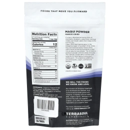 Terrasoul Superfoods, аристотелия в порошке, сублимированная, 113 г (4 унции)