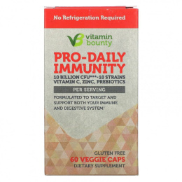 Vitamin Bounty, Pro-Daily Immunity, 10 Billion CFU, 60 Veggie Caps