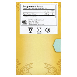 Yogi Tea, Purely Peppermint, без кофеина, 16 чайных пакетиков, 24 г (0,85 унции)