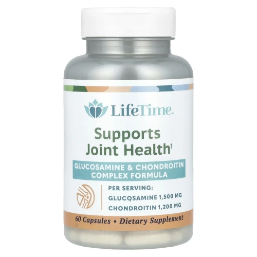 LifeTime Vitamins, Комплексный состав: глюкозамин и хондроитин, 60 капсул