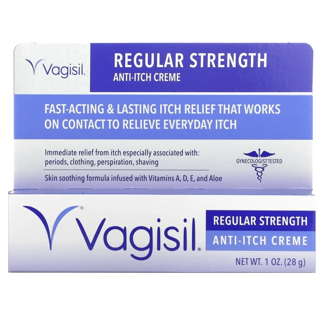 Vagisil, крем против зуда, обычной силы действия, 28 г (1 унция)