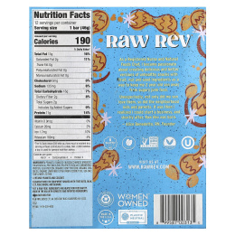 Raw Rev, Glo, хрустящее арахисовое масло и морская соль, 12 батончиков, 1,6 унции (46 г)