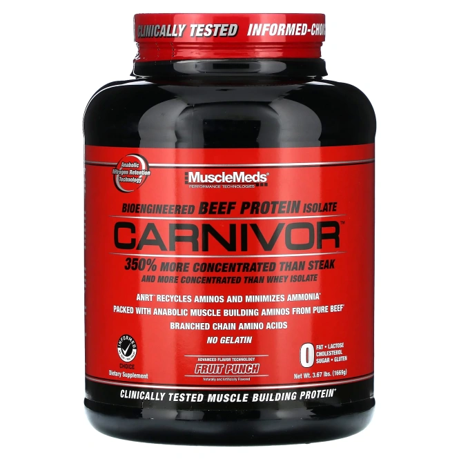 MuscleMeds, Carnivor Фруктовый пунш 3,67 фунта
