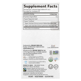 Organic India, чай тулси с перечной мятой, без кофеина, 18 пакетиков для заваривания, 30,6 г (1,08 унции)