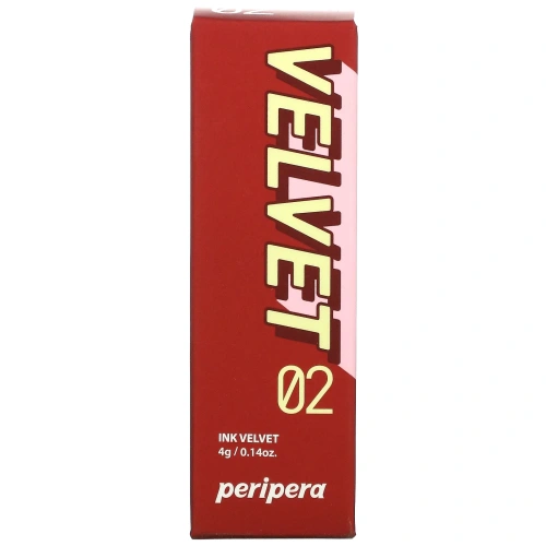 Peripera, Тинт для губ Ink Velvet, 02 Celeb Deep Rose, 4 г (0,14 унции)