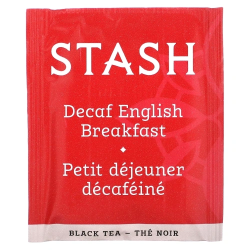 Stash Tea, Black Tea, Decaf English Breakfast, 18 Tea Bags, 1.2 oz (36 g)