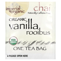 Uncle Lee's Tea, Imperial Organic Vanilla Rooibos Chai, без кофеина, 18 чайных пакетиков, 32,4 г (1,14 унции)