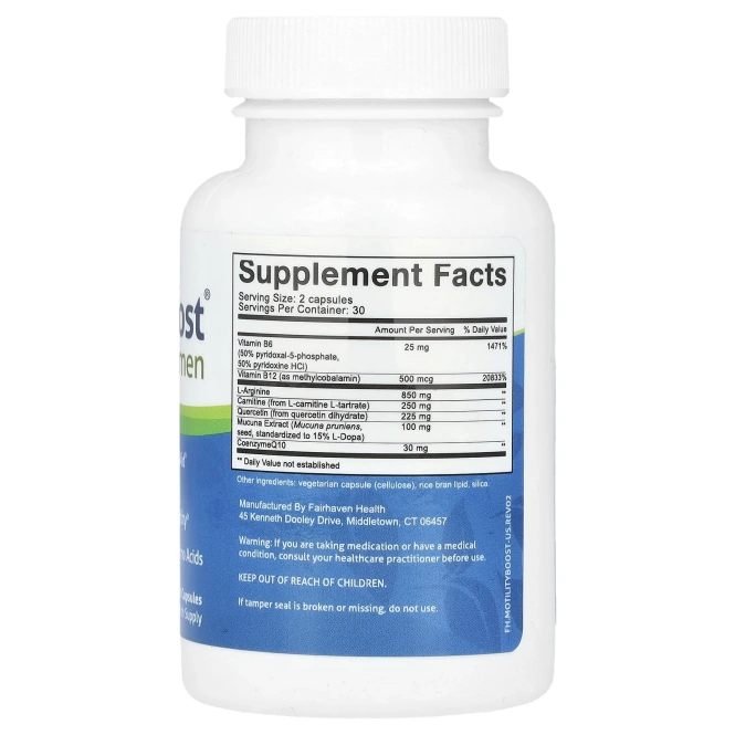Fairhaven Health, MotilityBoost для мужчин, 60 капсул