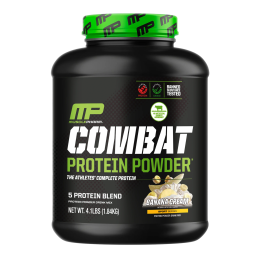MusclePharm, Combat, протеиновый порошок, со вкусом бананового крема, 1,81 кг (4 фунта)
