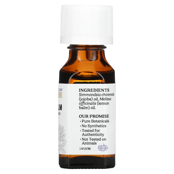 Aura Cacia, Мелисса, бодрящая, 0,5 жидкой унции (15 мл)