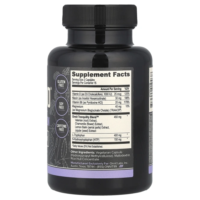 Onnit, "Новое настроение", настроение и релаксация, 30 капсул