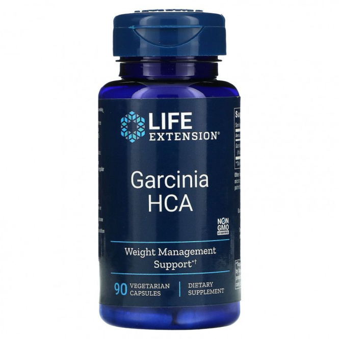 Life Extension, гарциния HCA, 90 вегетарианских капсул