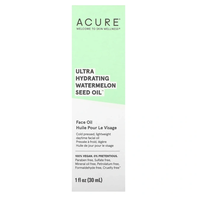 Acure, Ultra Hydrating, Watermelon Seed Oil, 1 fl oz (30 ml)
