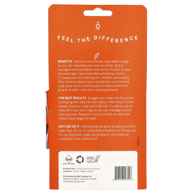 CleanLogic, Средство для ванны и тела, отшелушивающее мыло, 1 шт.