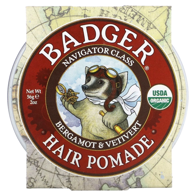 Badger Company, Органическая помада для волос, категория - мореплаватель, для мужчин, 2 унции (56 гр)