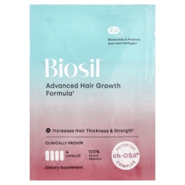 Biosil, улучшенное средство для роста волос, 30 пакетиков