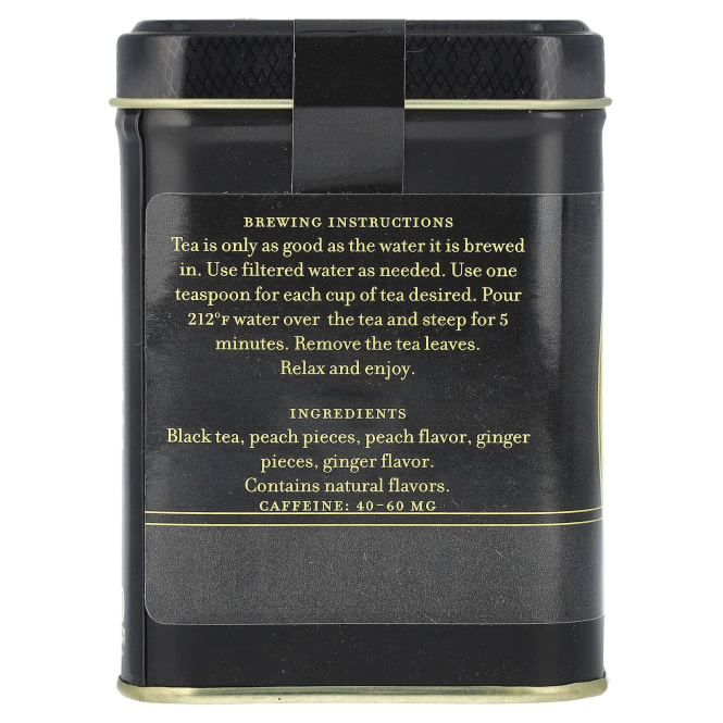 Harney & Sons, черный чай, персики и имбирь, 112 г (4 унции)