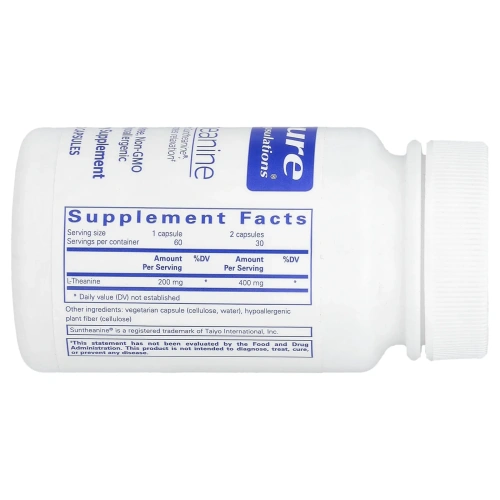 Pure Encapsulations, l-теанин`` 60 капсул