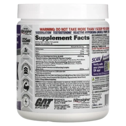 GAT, Sport, Nitraflex, виноград, 309 г (10,9 унции)