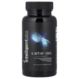 Intelligent Labs, 5-MTHF, 5 мг, 60 вегетарианских капсул