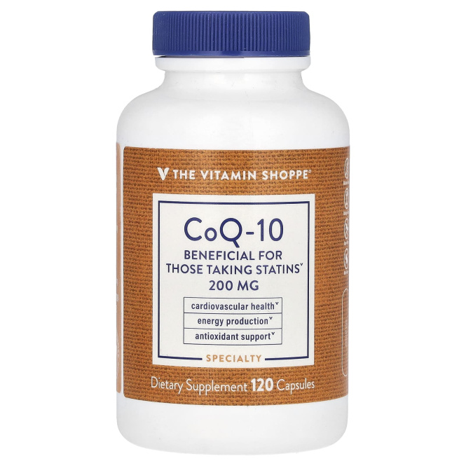 The Vitamin Shoppe, коэнзим Q10, 200 мг, 120 капсул