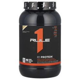 Rule One Proteins, R1, протеиновая смесь для приготовления напитка, со вкусом печенья и крема, 900 г (1,98 фунта)