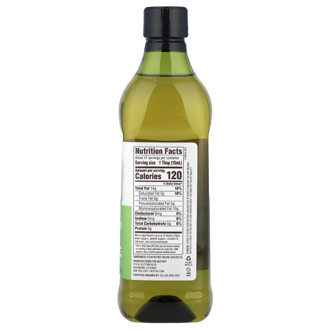 Nutiva, Органическое масло авокадо, 710 мл (24 жидк. унц.)