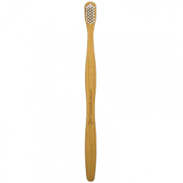The Humble Co., Зубная щетка Humble Bamboo, для взрослых, белая, 1 зубная щетка