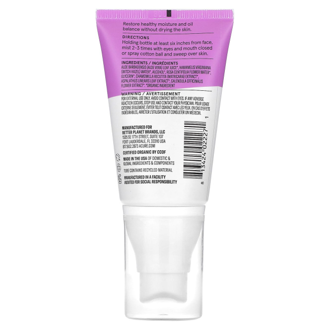 ACURE, Radically Rejuvenating, тоник с гамамелисом, 59 мл (2 жидк. унц.)