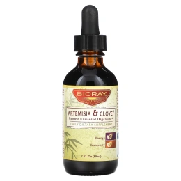 Средство от Паразитов Bioray Inc Полынь и Гвоздика, 2 жидких унций (59 мл)
