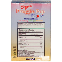 Three Lollies, Органические леденцы Preggie Pops, 3 отличных вкуса, 12 пастилок