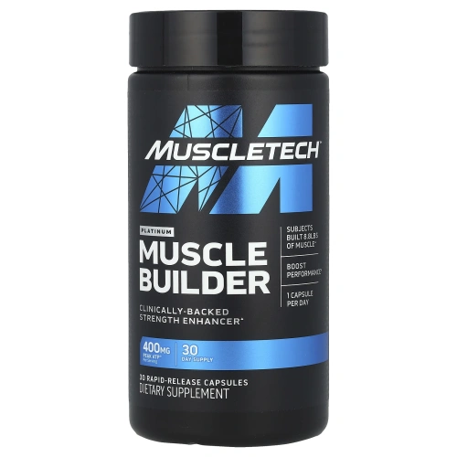 Muscletech, Pro Series, Muscle Builder, 30 капсул с быстрым высвобождением