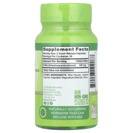 Nature's Truth, ДГЭА, 100 мг, 60 капсул с быстрым высвобождением (50 мг в 1 капсуле)