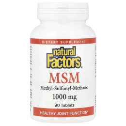 Natural Factors, МСМ, 1000 мг, 90 таблеток